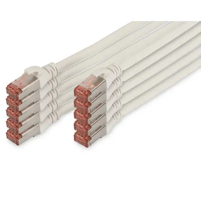 Digitus DK-1644-005-WH-10 Netzwerkkabel Weiß 0,5 m Cat6 S/FTP (S-STP)