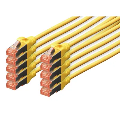 Digitus DK-1644-005-Y-10 Netzwerkkabel Gelb 0,5 m Cat6 S/FTP (S-STP)