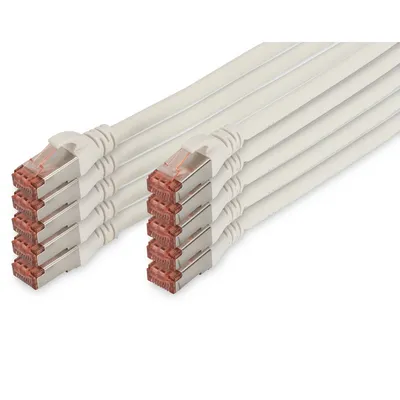 Digitus DK-1644-010-WH-10 Netzwerkkabel Weiß 1 m Cat6 S/FTP (S-STP)
