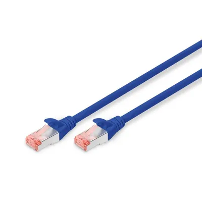 Netzwerkkabel Digitus CAT 6 S/FTP 2 m blau Kupfer LSZH