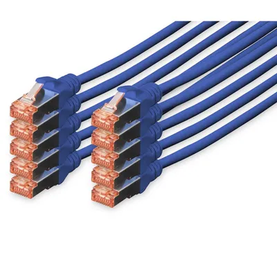 Digitus DK-1644-050-B-10 Netzwerkkabel Blau 5 m Cat6 S/FTP (S-STP)