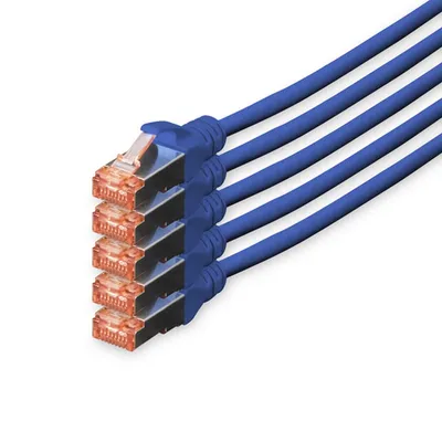Digitus DK-1644-100-B-5 Netzwerkkabel Blau 10 m Cat6 S/FTP (S-STP)