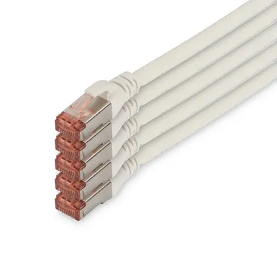 Digitus DK-1644-100-WH-5 Netzwerkkabel Weiß 10 m Cat6 S/FTP (S-STP)