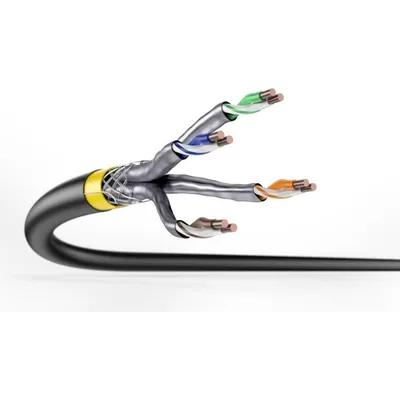 Netzwerkkabel CAT 7A S-FTP Digitus 50m Schwarz