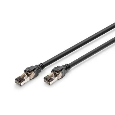 Netzwerkkabel Digitus CAT 8.1 S/FTP 0,5 m Schwarz