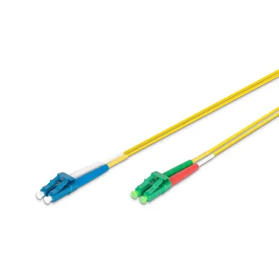 Digitus 2 m LC (APC) zu LC (PC) Singlemode OS2 Glasfaserkabel