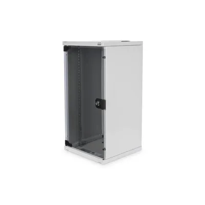 Rackschrank Digitus 12U 10 Zoll Grau Glastur Stahl IP20 Wandmontage