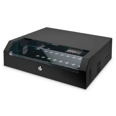 Digitus DN-19 04U-PB-B Rack 3U Wandmontiertes Regal Schwarz