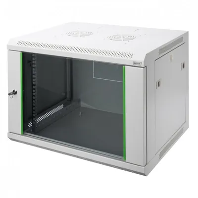 Digitus DN-19 07-U-EC Rack 7U Wandmontiertes Regal Grau