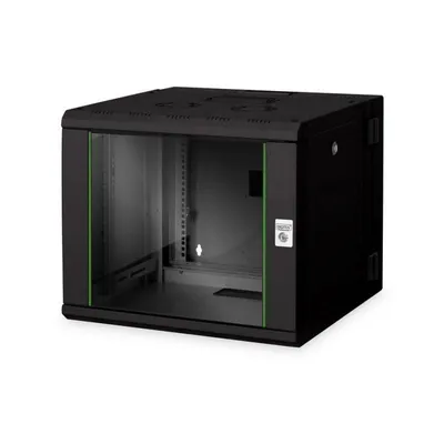 Digitus Unique 9U 80 kg Wand-Rack mit Glastür