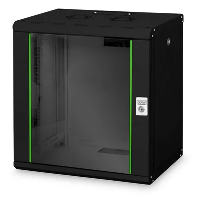 Digitus DN-19 12U-6/6-SW Rack Wandmontiertes Regal Schwarz