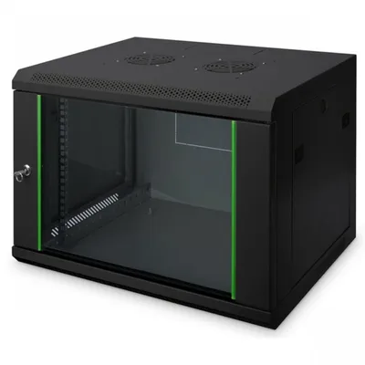 Digitus DN-19 12-U-EC-SW Rack 12U Wandmontiertes Regal Schwarz