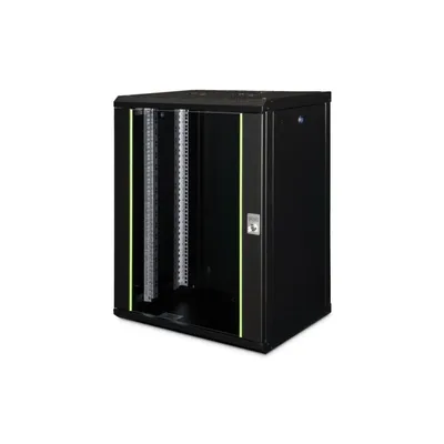 Rackschrank Digitus Unique 16U 600x450 mm Schwarz Glastür