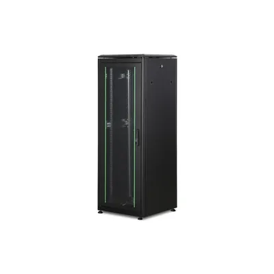 Rackschrank Digitus Unique 32U 600x600 mm Schwarz Glas Stahl