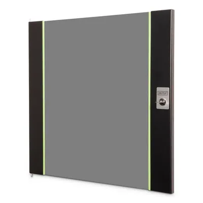 Glastür für Rack 19" 12U Serie Unique Digitus Schwarz