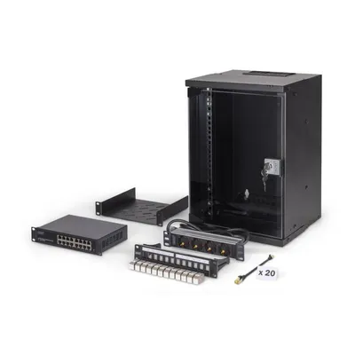 Rackschrank Digitus SOHO Pro 9U 254 mm (10") Wandmontage Schwarz