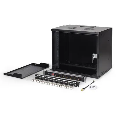 Rackschrank Digitus SOHO Pro 9U 483 mm (19") Wandmontage Schwarz