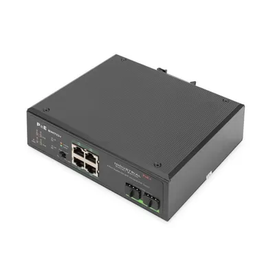 Digitus Industrie Gigabit PoE Switch 4-Port + 2 SFP