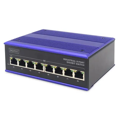 Digitus DN-651119 Netzwerk-Switch L2 Gigabit Ethernet (10/100/1000) Schwarz, Blau
