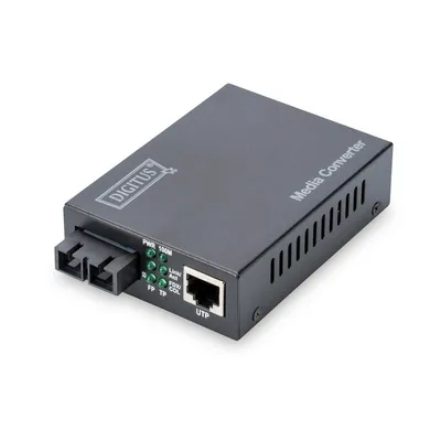 Digitus DN-82021-1 Netzwerk Medienkonverter Eingebaut 1310 nm Einzelmodus Schwarz