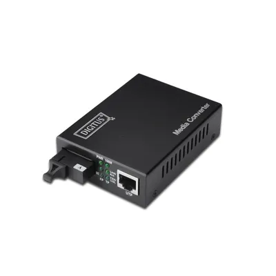 Digitus DN-82122 Netzwerk Medienkonverter 1000 Mbit/s 1310 nm Einzelmodus Schwarz