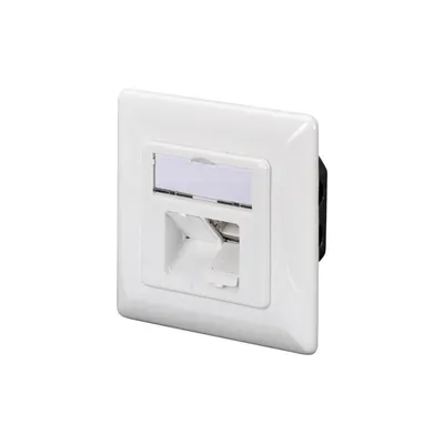 Netzwerkdose Digitus CAT 6A EA Unterputz geschirmt 2x RJ-45 weiß