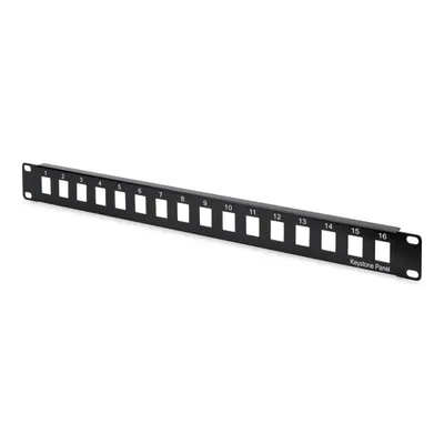 Patchpanel Digitus 16 Ports Rack 1U schwarz SPCC