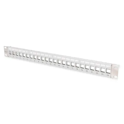 Patchpanel Digitus 1U 24 Ports Cat5e Cat6 Cat6a grau