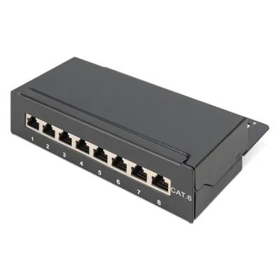 Patchpanel Digitus CAT 6 Klasse E 8 Ports geschirmt RJ-45