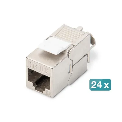 Keystone Modul Digitus CAT 6A Geschirmt Werkzeuglos Silber
