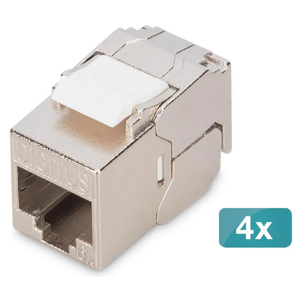 Keystone Modul Digitus DN-93615-S-4 CAT 6A Geschirmt Werkzeuglos