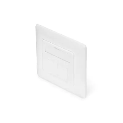 Frontplatte Digitus DN-93617 Keystone weiß schraubenlos 80x80 mm