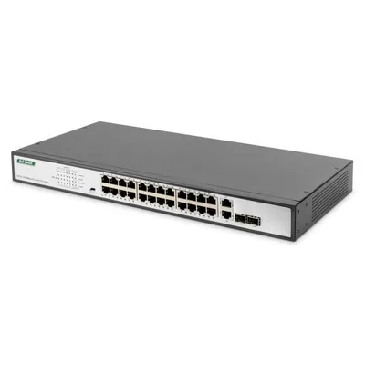 PoE-Switch Digitus DN-95343 Fast Ethernet 24 Ports 370W Rack 1U