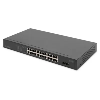 Digitus DN-95348-2 24-Port Gigabit PoE Switch 370W SFP 1U
