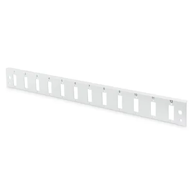 Digitus Vertikales Frontpanel, 12 SC-Ports, 1 HE, Grau