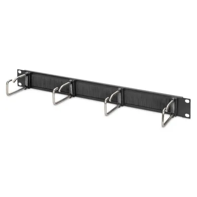 Kabelmanagementpanel Digitus für 19"-Racks 1U mit Stahlbügeln