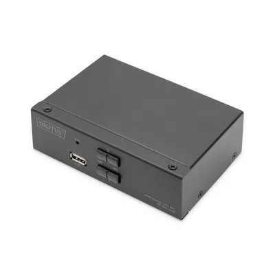 KVM Switch Digitus DS-12851 2x1 DP 4K 60Hz USB Audio