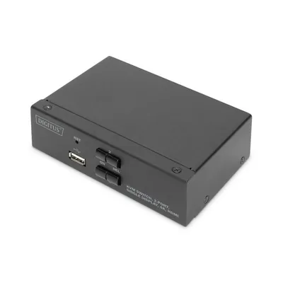 KVM Switch Digitus DS-73304 2-Port HDMI 4K USB Audio Metallgehäuse