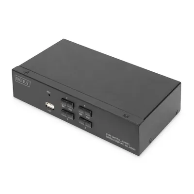 KVM Switch Digitus 4 Port HDMI 4K USB Audio Metall