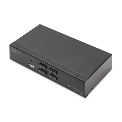 KVM-Switch Digitus 4x1 DisplayPort 4K 60Hz USB