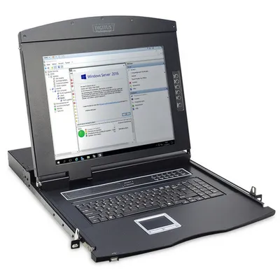 Digitus 17" Modulare KVM-Konsole mit 1 Port und Touchpanel