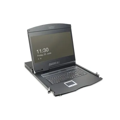 Digitus Modulare TFT 19" KVM 16-Port Touchpanel deutsche Tastatur QWERTZ