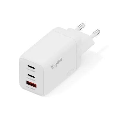 Ladegerät Digitus USB GaN 67W 2x USB-C 1x USB-A Kompakt Universal