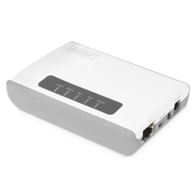 Netzwerkserver Digitus DN-13024 2x USB 2.0 300 Mbps Weiß WLAN/LAN