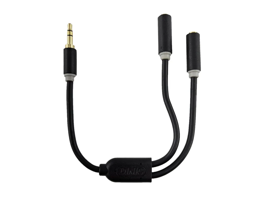 Audioadapter - 3,5mm Klinke auf 2x Buchse, 0,2m