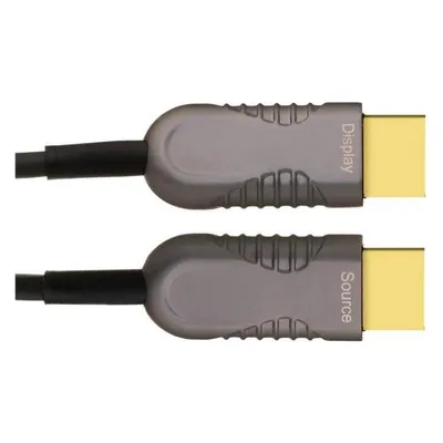 Dinic HDMI 2.0 AOC Glasfaserkabel A Stecker auf Stecker, aktiv, 4K@60Hz 18Gbp, schwarz, Länge 50,00m