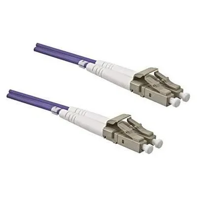 Dinic LWL Kabel OM4, 50µ, LC / LC Stecker Multimode, erikaviolett, duplex, LSZH, 100m