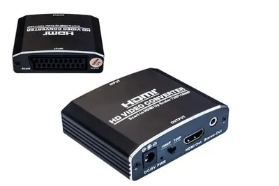 SCART-HDMI Adapter, Video und Audio analog auf HDMI bis 1080p@60Hz