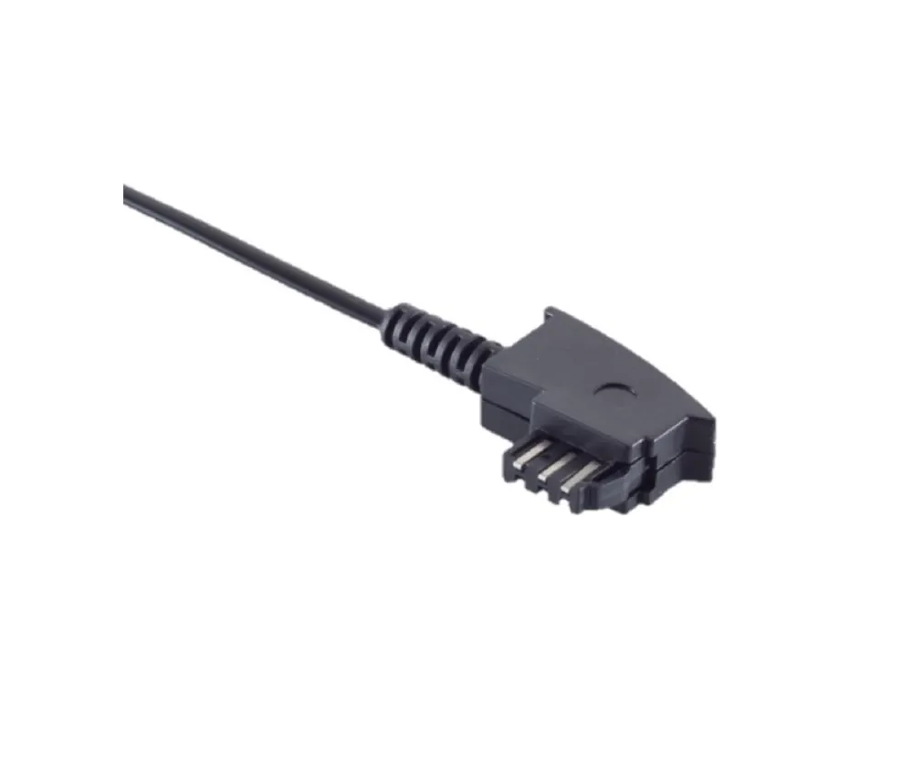 Telefonverlängerung Universal-Belegung, TAE-F Stecker auf TAE-F Kupplung, 4-polig belegt, Länge 6,0m