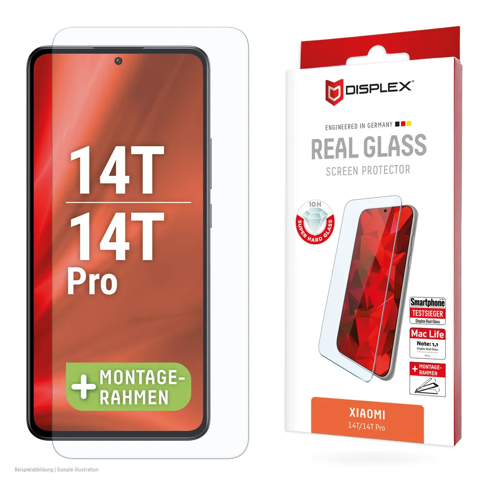 Displex Displayschutzglas DISPLEX Panzerglas Real Glass (2D) für Xiaomi 14T/14T Pro